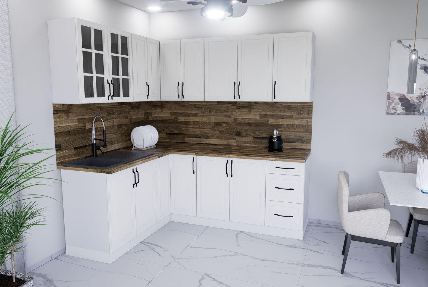 SYDNEY 170x210CM komplett konyhablokk