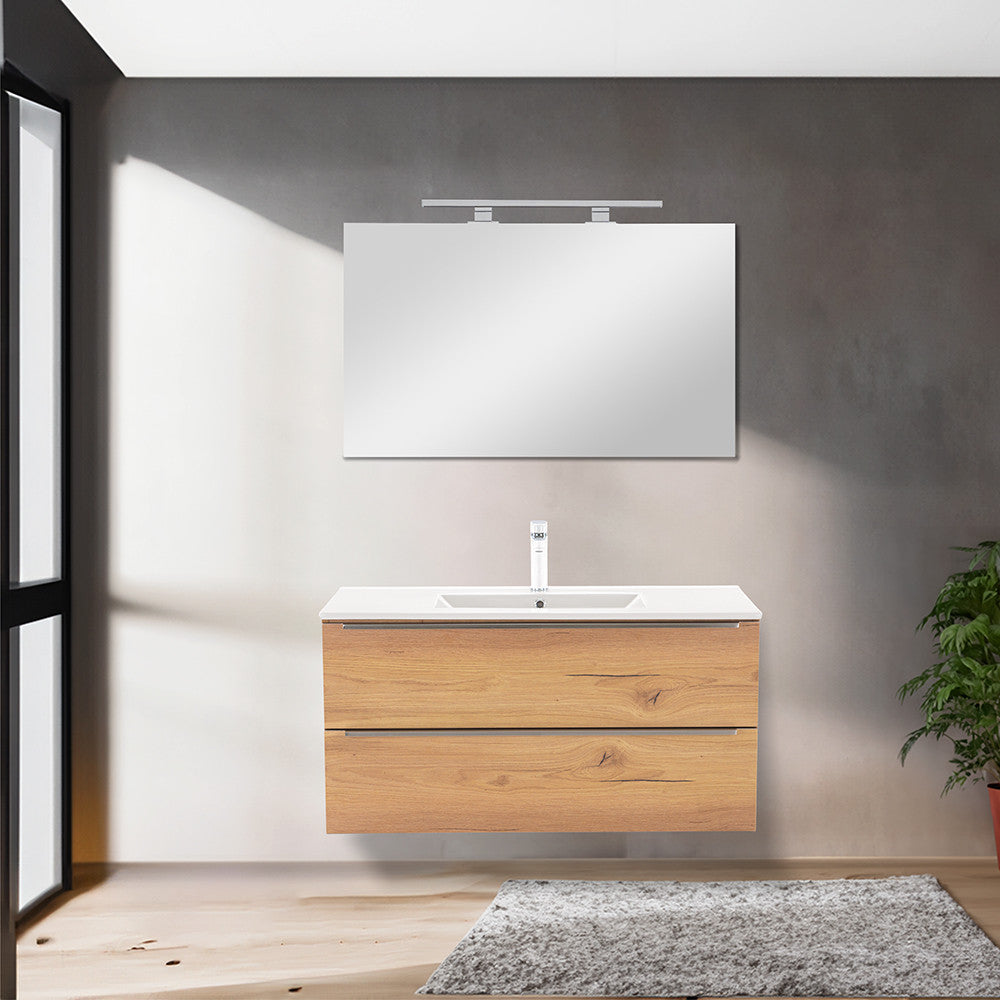 Vario Trim 100 alsó szekrény mosdóval tölgy-tölgy