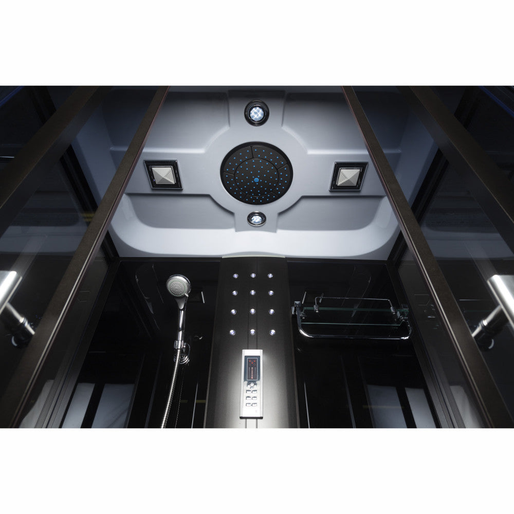 XL120 hidromasszázs kádkabin, 120x85x220 cm-es méretben