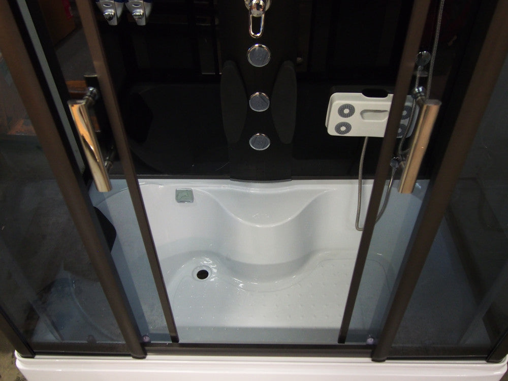 XL150 hidromasszázs kádkabin, 150x85x215 cm-es méretben