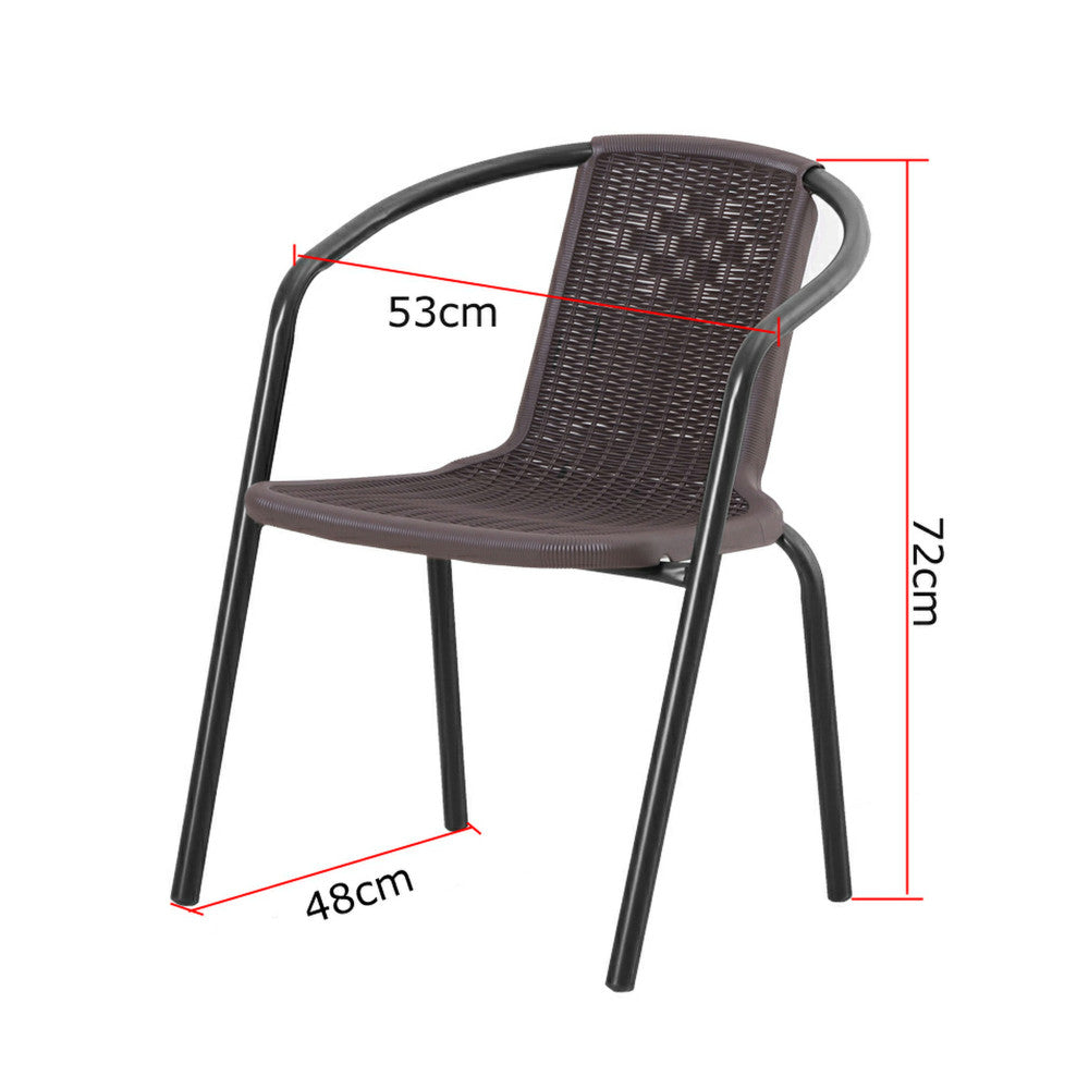 Elzas 4+1 kerti bútor garnitúra szett barna_3