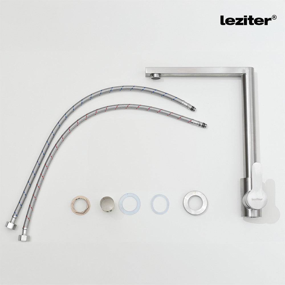 Valen mosogató csaptelep szálcsiszolt