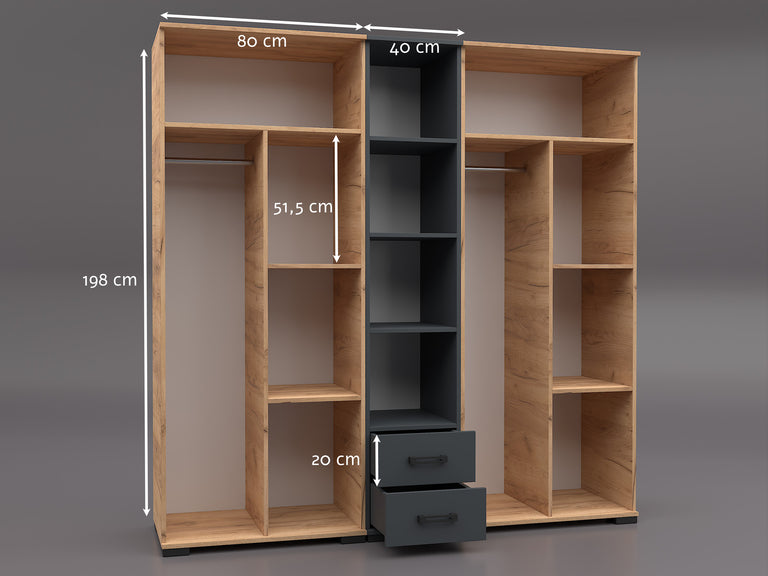 Ancona gardrób 200 cm
