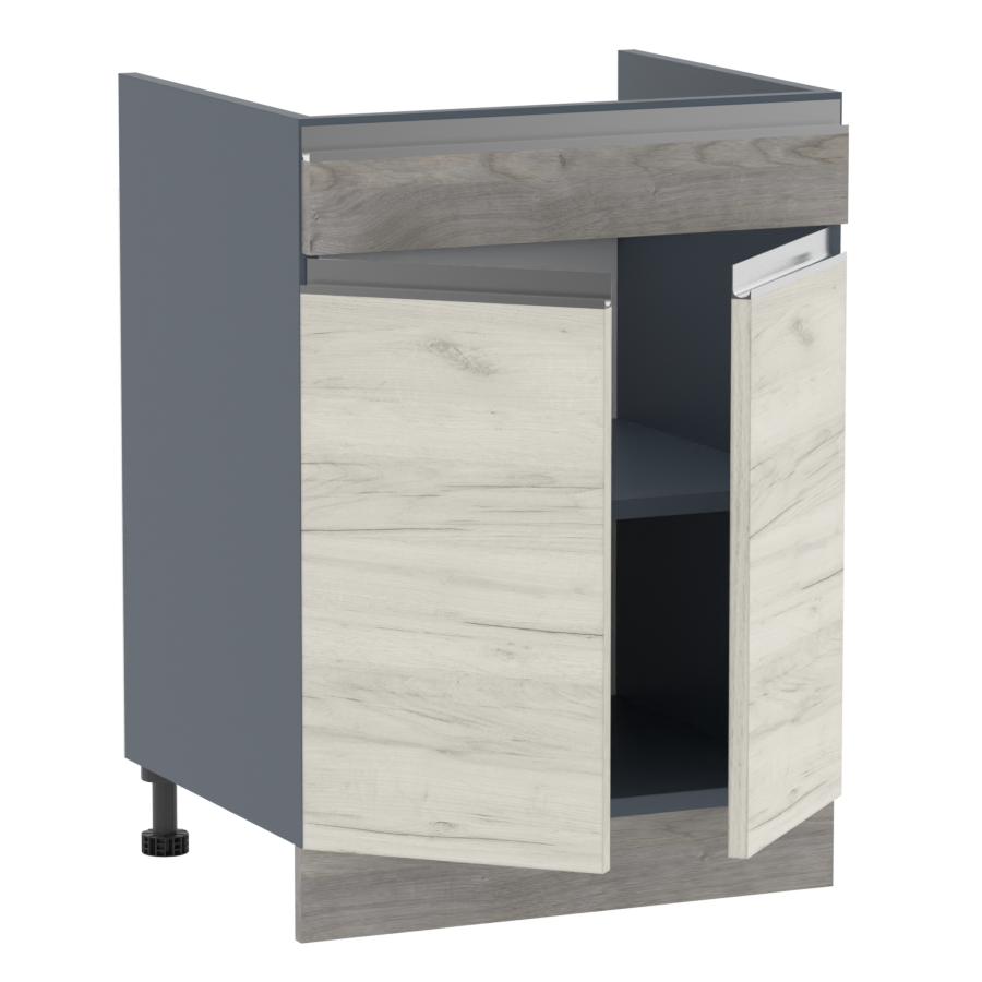 alsó főzőlap befogadására alkalmas 2 ajtós vakfiókos elem Artiano