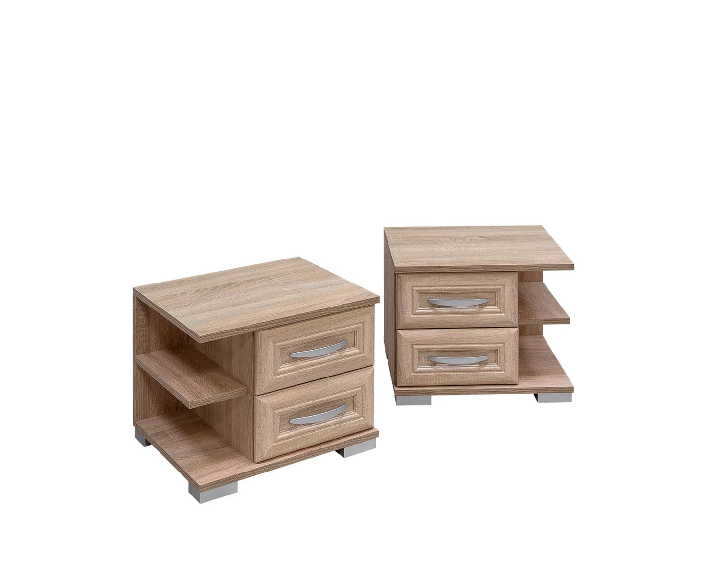 Andorra 2 fiókos keretléces polcos éjjeliszekrény