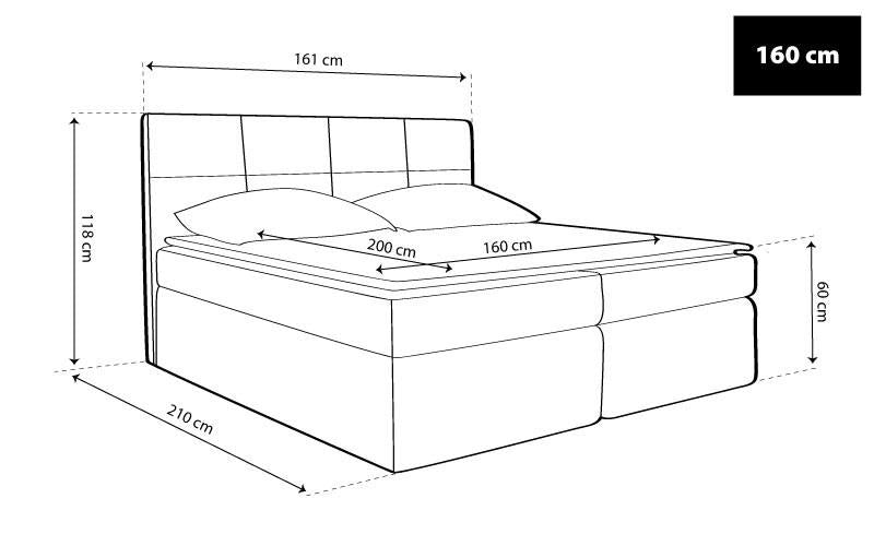 TYP57 boxspring ágy