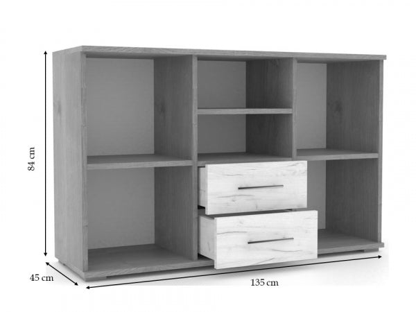 Budapest/Arizóna komód 135 cm