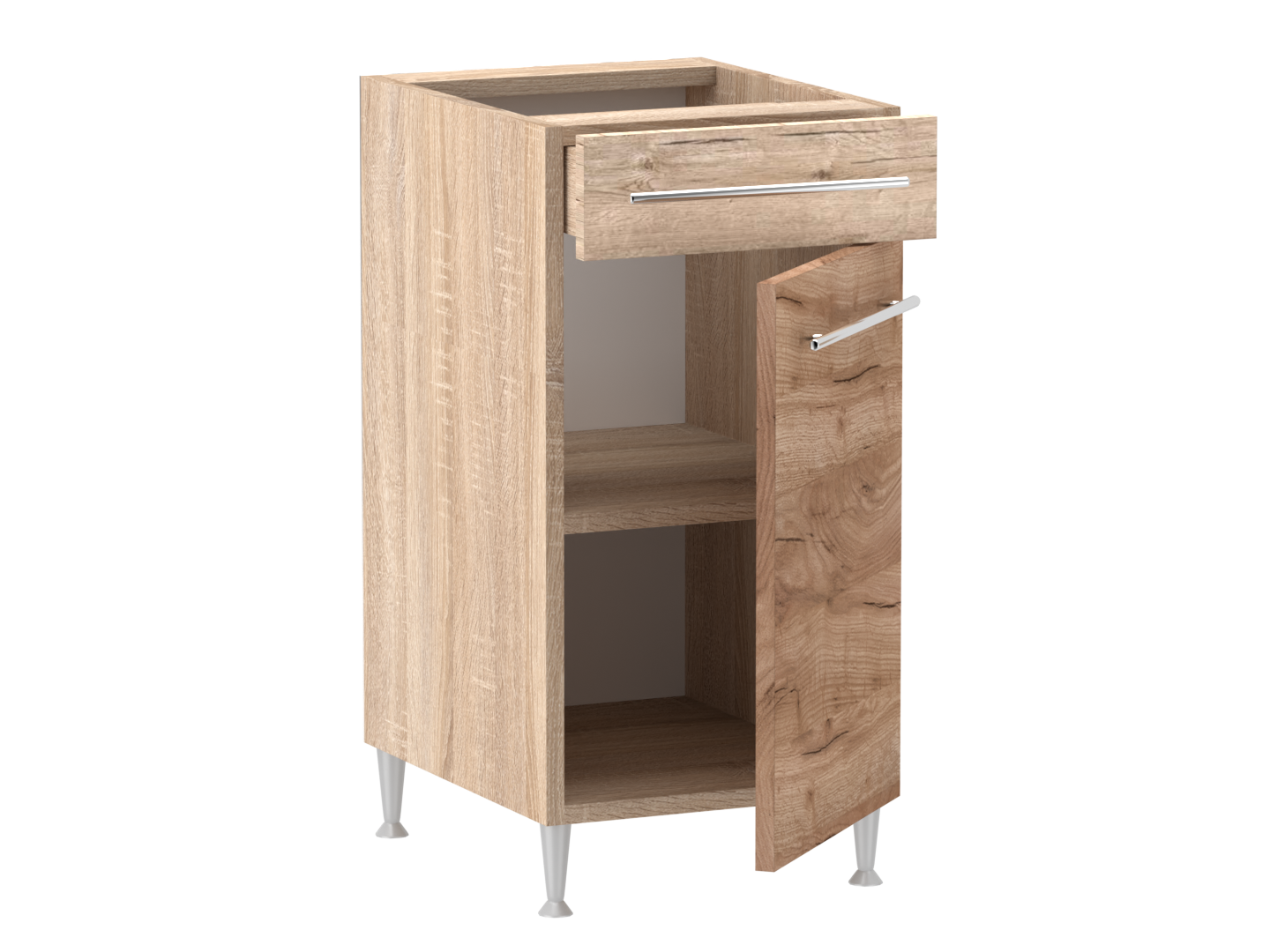 Gréta + alsó 1 ajtós 1 fiókos jobbos - balos 40 cm széles elem