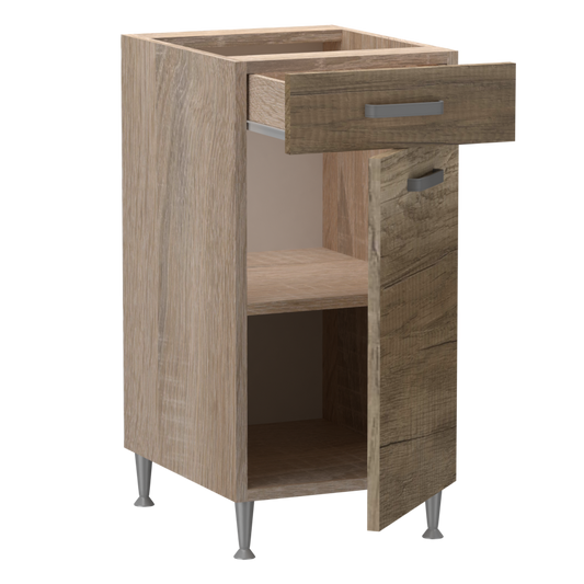 Emma alsó 1 ajtós 1 fiókos jobbos balos 40 cm széles elem