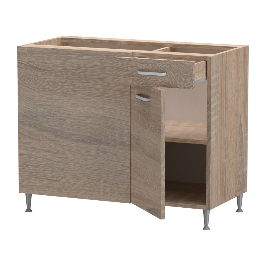 Anna alsó sarok 1 ajtós 1 fiókos balos 100 cm széles elem