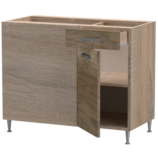 Emma alsó sarok 1 ajtós 1 fiókos balos 100 cm széles elem