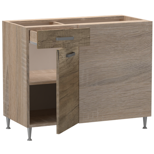 Emma alsó sarok 1 ajtós 1 fiókos jobbos 100 cm széles elem