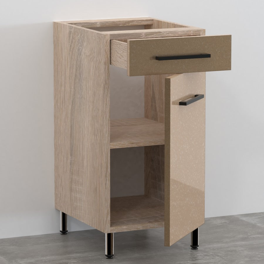 Galaxy alsó 1 ajtós 1 fiókos jobbos balos 40 cm széles elem