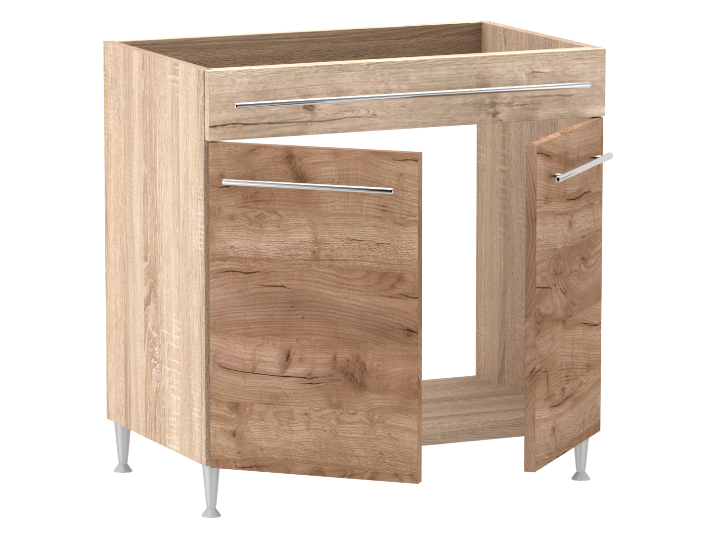 Gréta + alsó 2 ajtós vakfiókos mosogatós 80 cm széles elem, egyéni