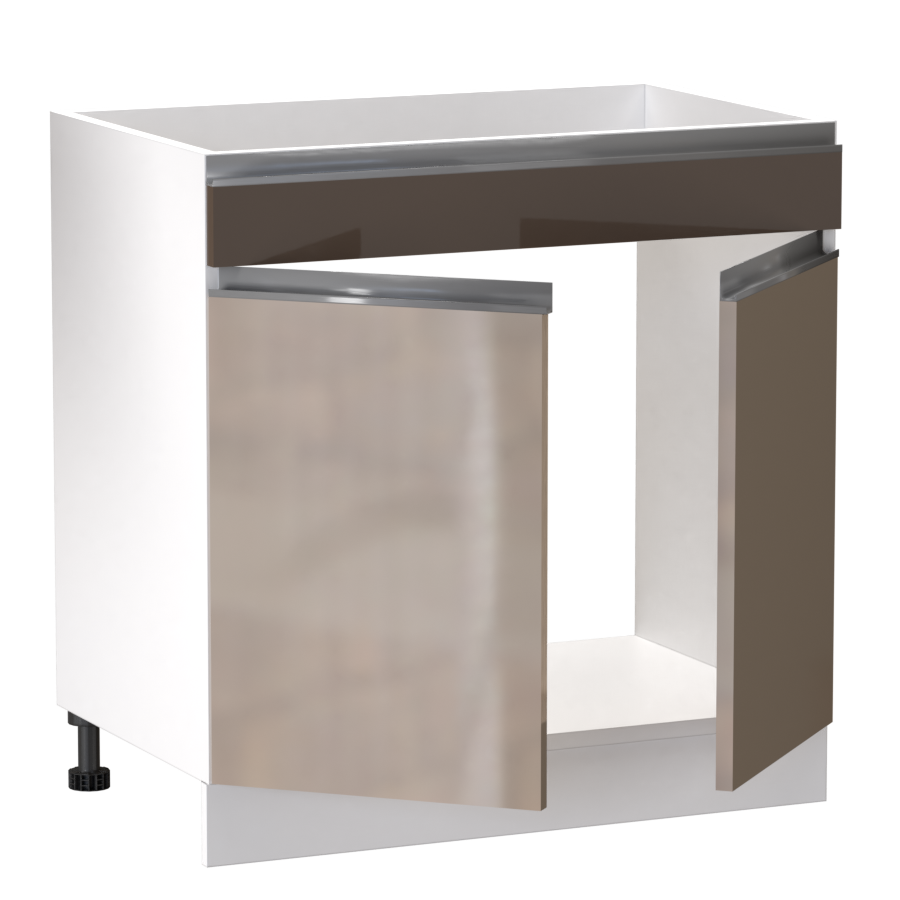 Minerva alsó 2 ajtós vakfiókos mosogatós 80 cm széles elem