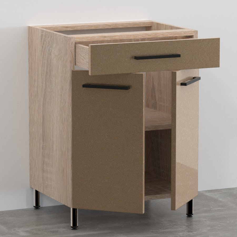 Galaxy alsó 2 ajtós 1 fiókos 60 cm széles elem