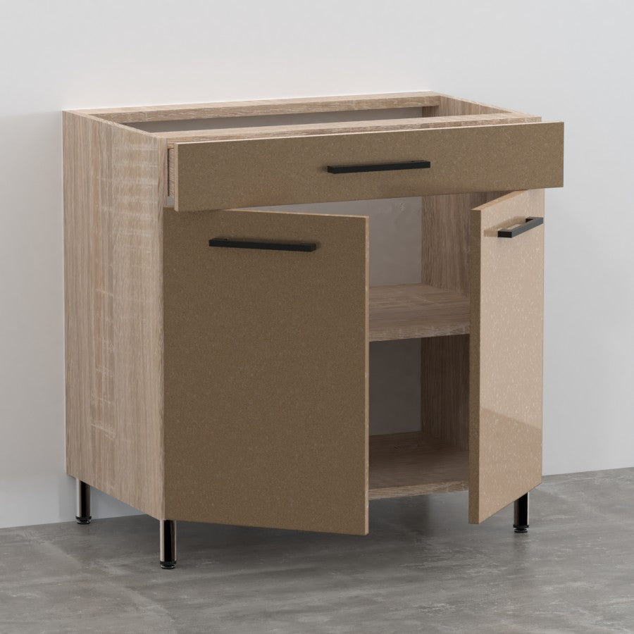 Galaxy alsó 2 ajtós 1 fiókos 80 cm széles elem