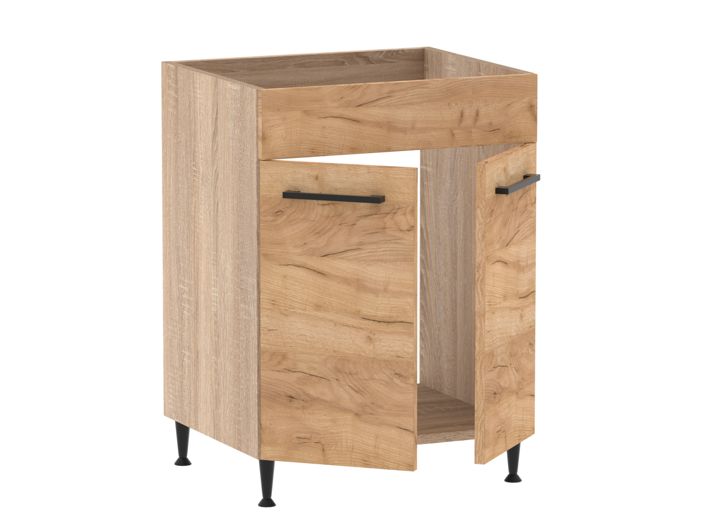 Bella alsó 2 ajtós 1 vakfiókos mosogatós 60 cm széles elem