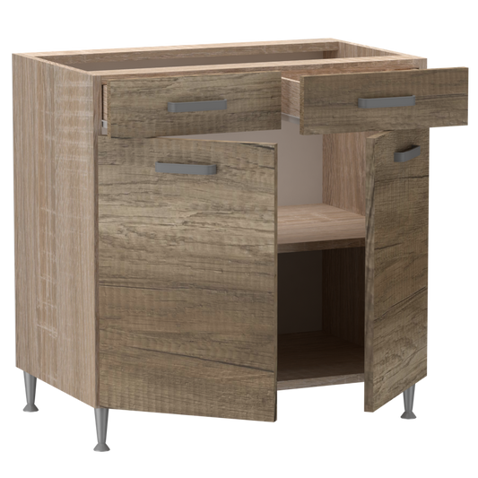 Emma alsó 2 ajtós 2 fiókos 80 cm széles elem, egyéni