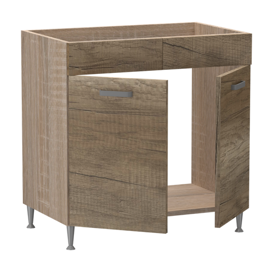 Emma alsó 2 ajtós vakfiókos mosogatós 80 cm széles elem, egyéni