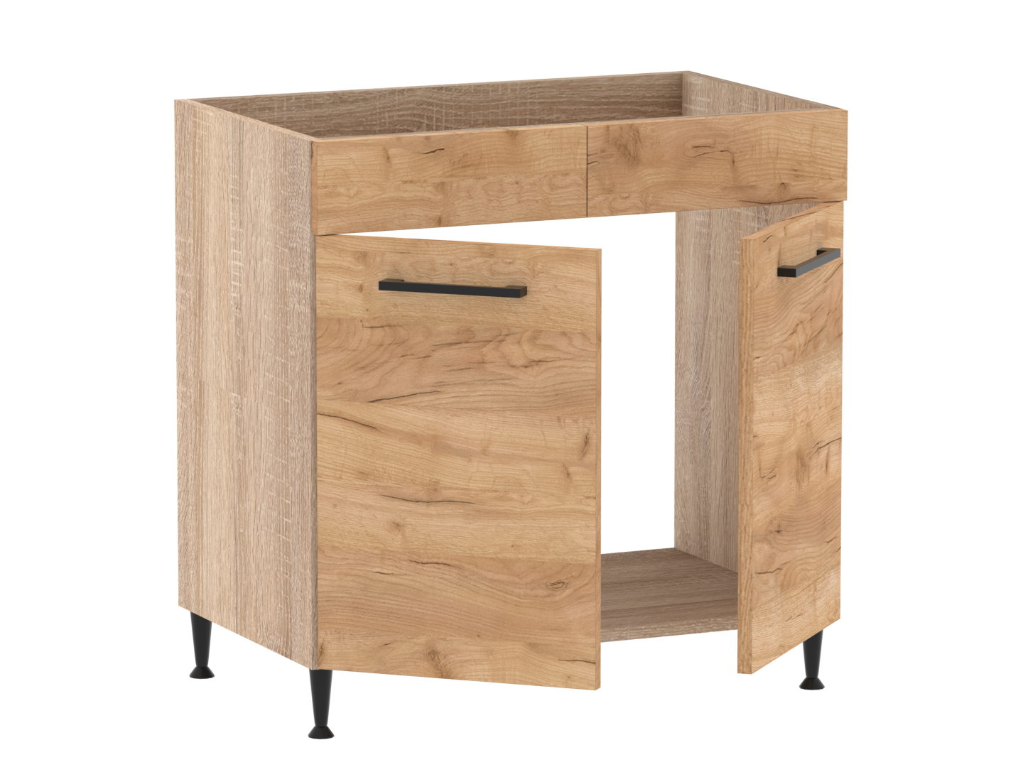 Bella alsó 2 ajtós vakfiókos mosogatós 80 cm széles elem