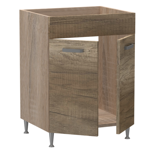 Emma alsó 2 ajtós 1 vakfiókos mosogatós 60 cm széles elem, egyéni