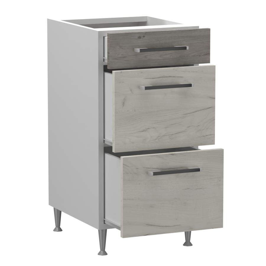 Fanni alsó 3 fiókos 40 cm széles elem, egyéni