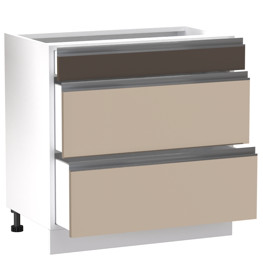 Minerva alsó 3 fiókos 80 cm széles elem 2