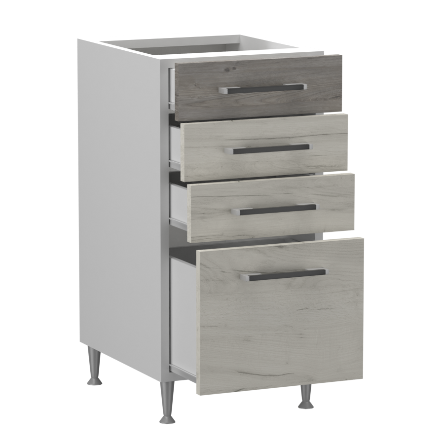 Fanni alsó 4 fiókos 40 cm széles elem, egyéni