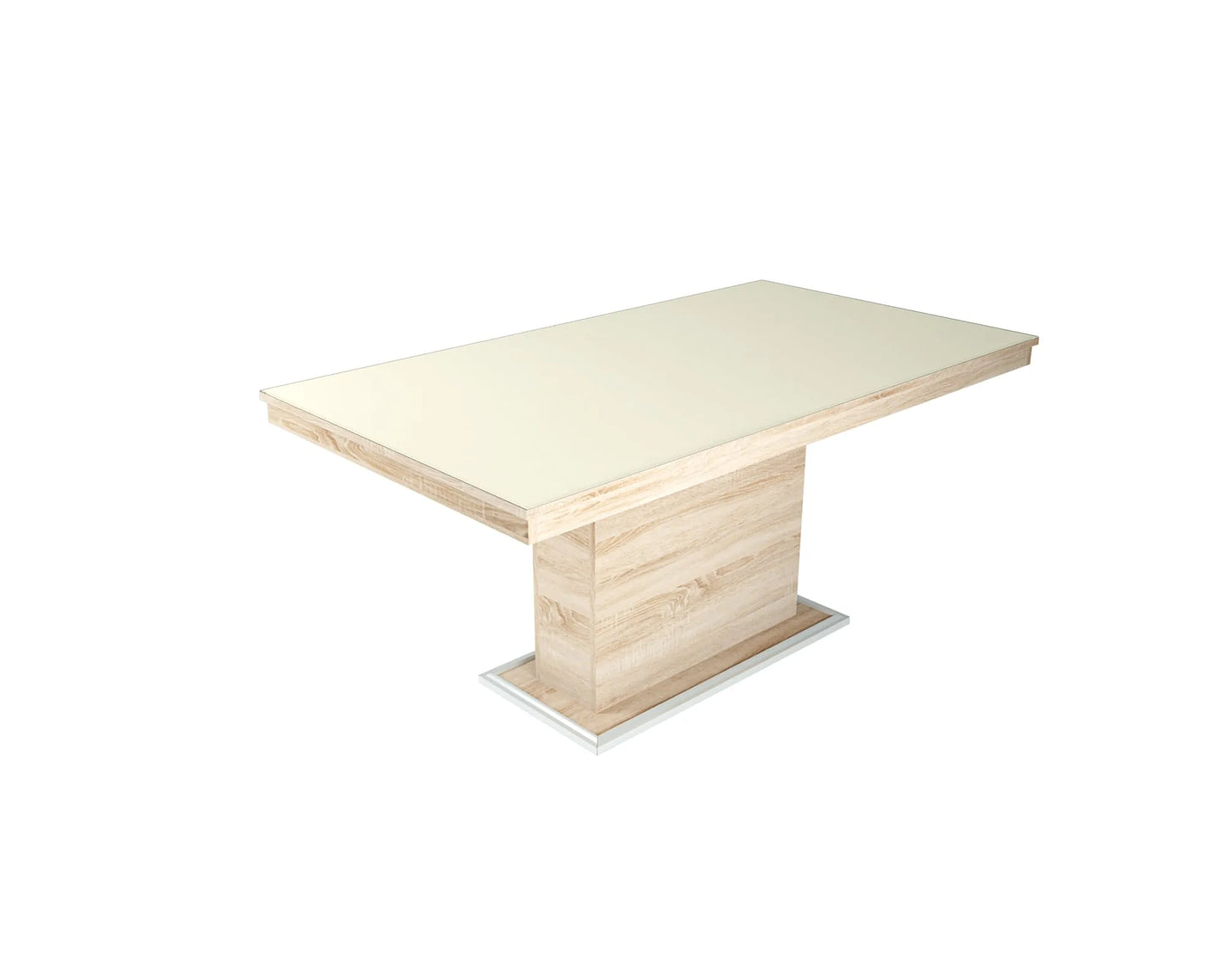 Flóra plusz Sonoma váz magasfényű Beige asztallappal