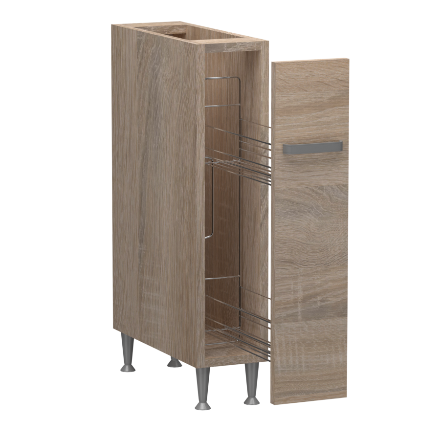 Zsófia alsó kihúzható kosaras 15 cm - 60 cm széles elem