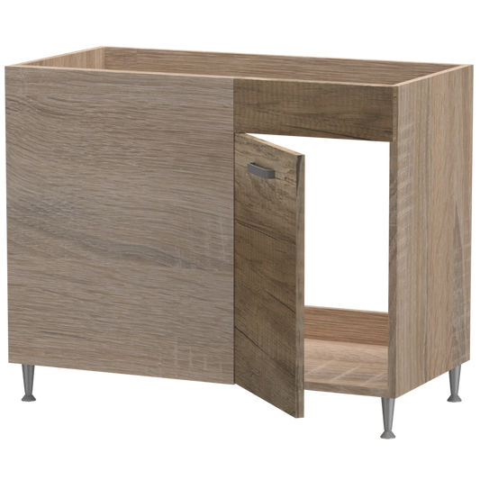 Emma alsó sarok 1 ajtós 1 vakfiókos mosogatós balos 100 cm széles elem, egyéni