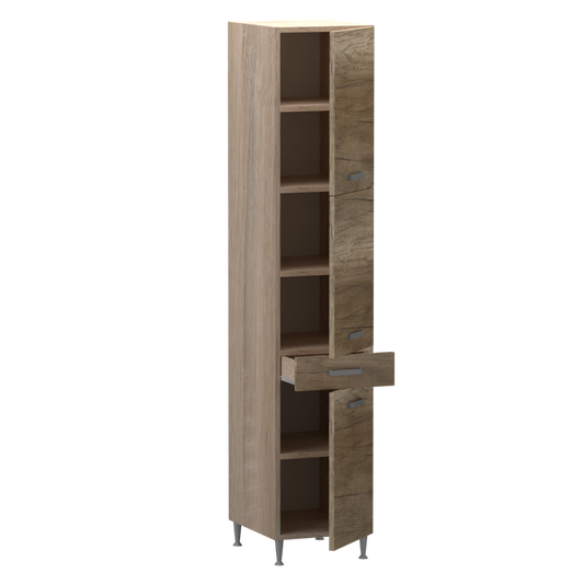 Emma állószekrény 3 ajtós 1 fiókos jobbos balos 40 cm széles elem