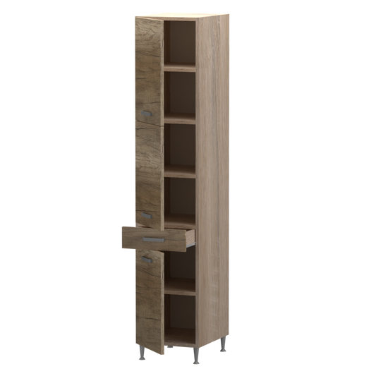 Emma állószekrény 3 ajtós 1 fiókos jobbos balos 40 cm széles elem, egyéni