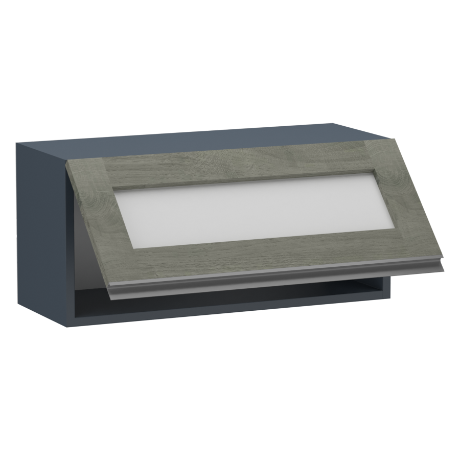 Artiánó felső 1 felnyílós üveges 80 cm széles elem