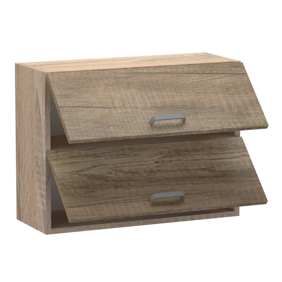 Emma felső 2 ajtós felnyíló 80 cm széles elem, egyéni