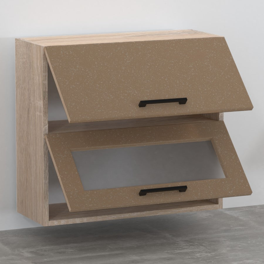 Galaxy felső 2 felnyílós alul üveges 80 cm széles elem