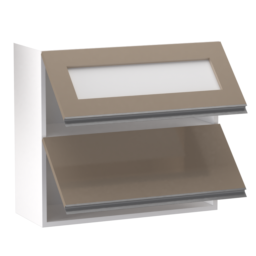 Minerva felső 2 felnyílós felül üveges 80 cm széles elem