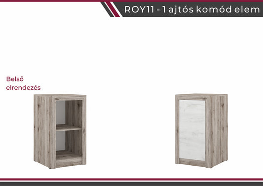 ROY11-1 ajtós komód elem