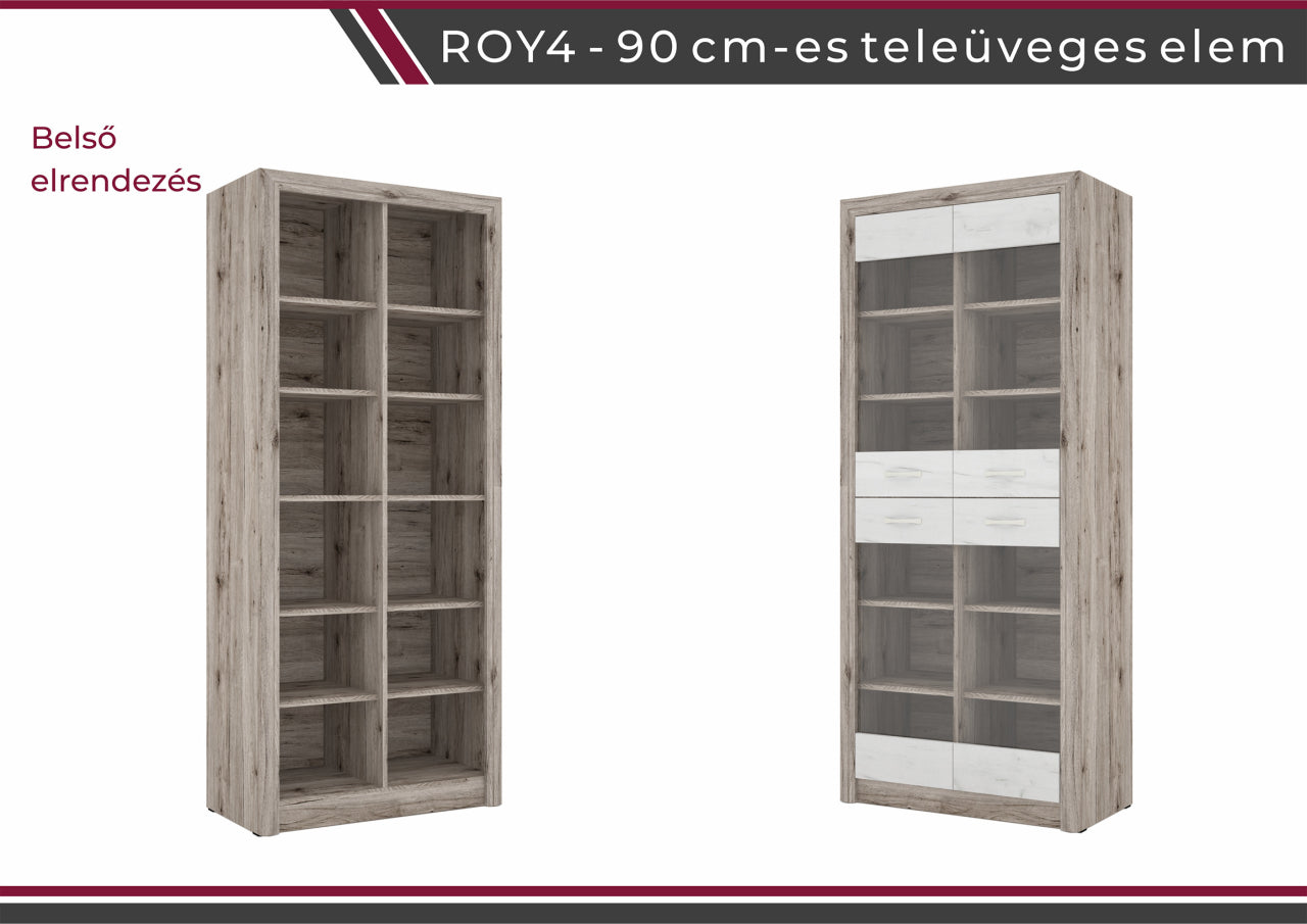 ROY4-90-es teleüveges elem