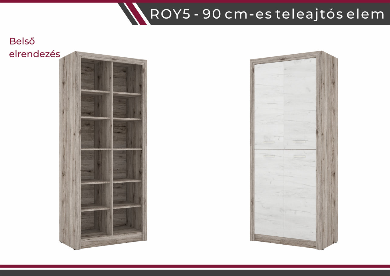 ROY5-90-es teleajtós elem