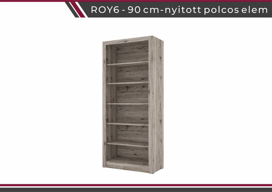 ROY6-90-es nyitott polcos elem