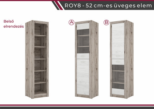 ROY8-52-es üveges elem (bl-üveg)
