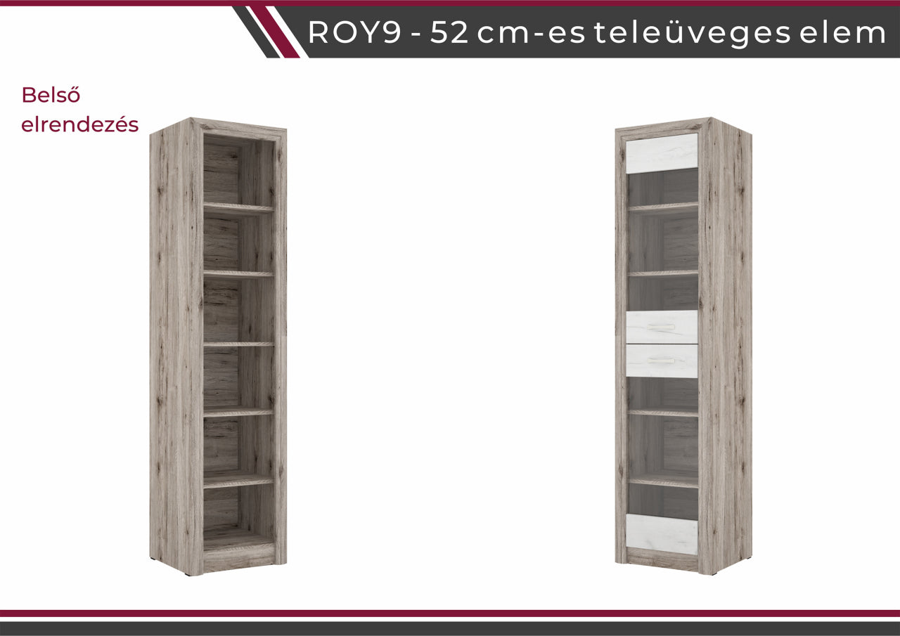 ROY9-52-es teleüveges elem