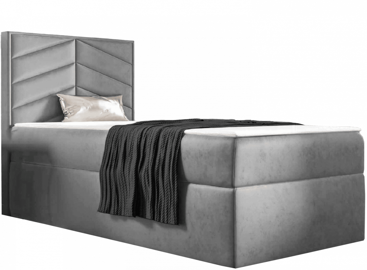 világosszürke ST7 boxspring ágy