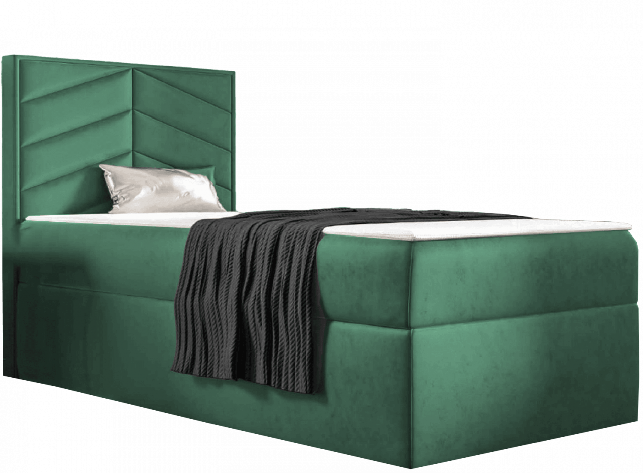 zöld ST7 boxspring ágy