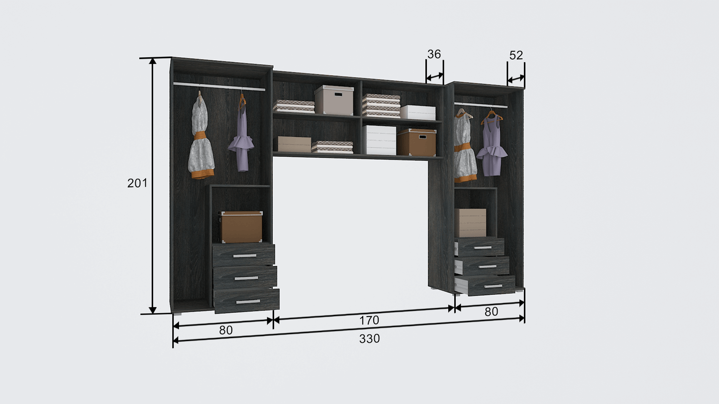 Corpus Big-Ron-S 330 cm (Ágy Nélkül)