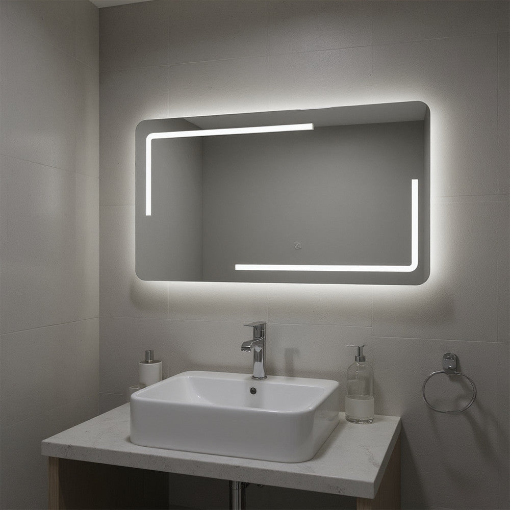 Ada 120 tükör led világítással 120x60 cm