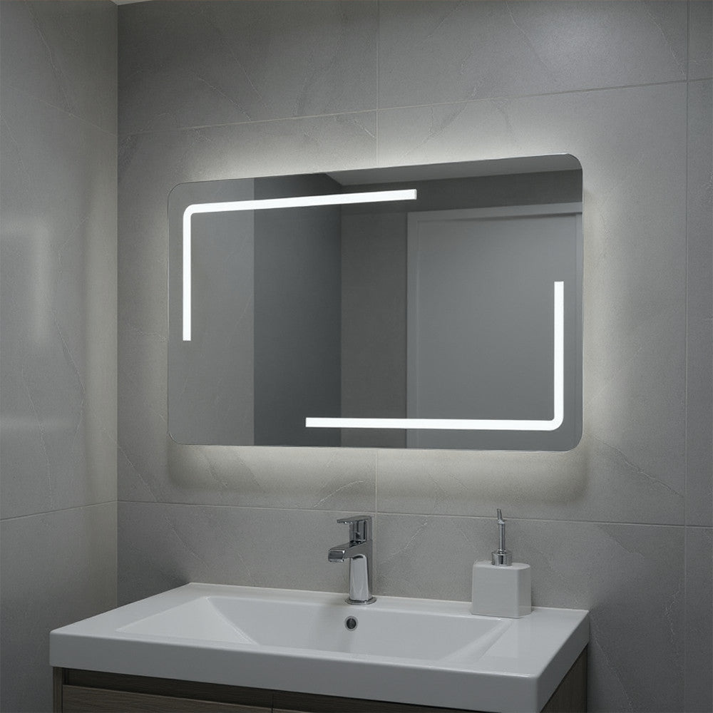 Ada 80 tükör led világítással 80x60 cm