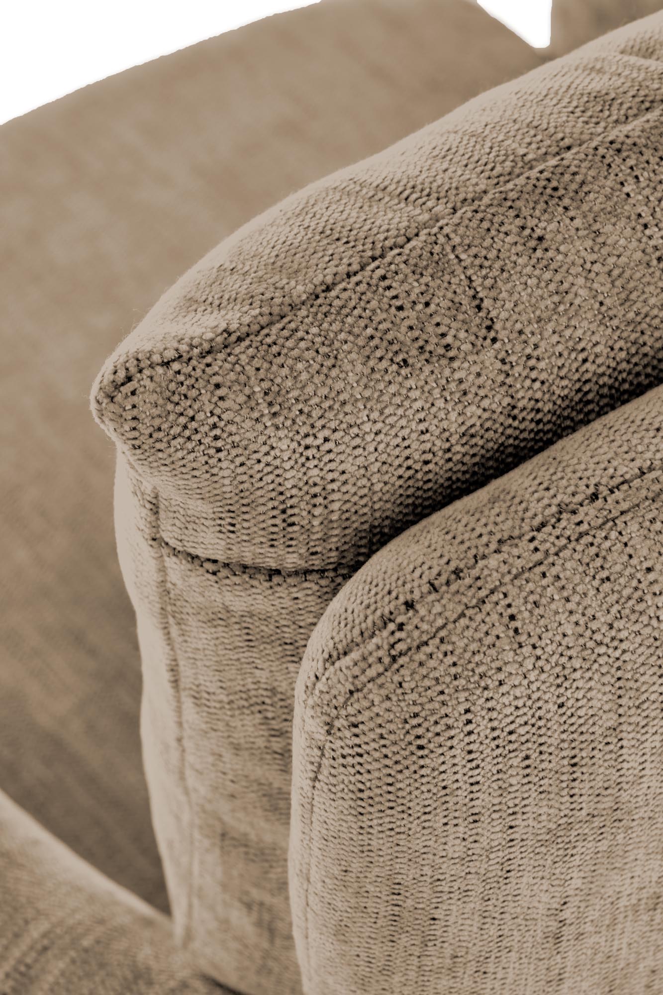 FLORES forgó fotel, világosbarna színben